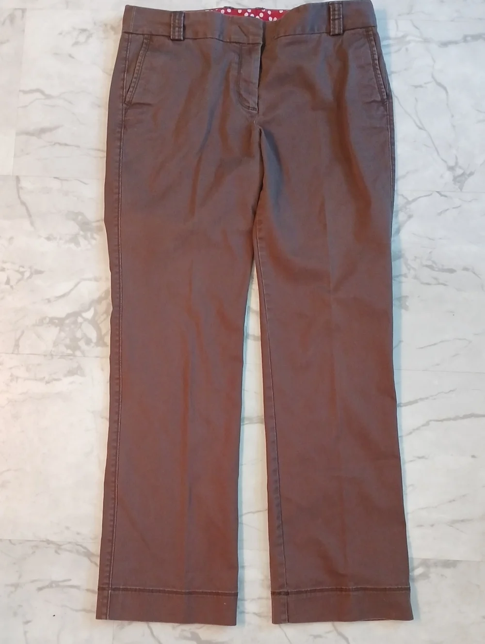 J. Crew Straight-Leg Jeans in Brown 12 Regular Womens